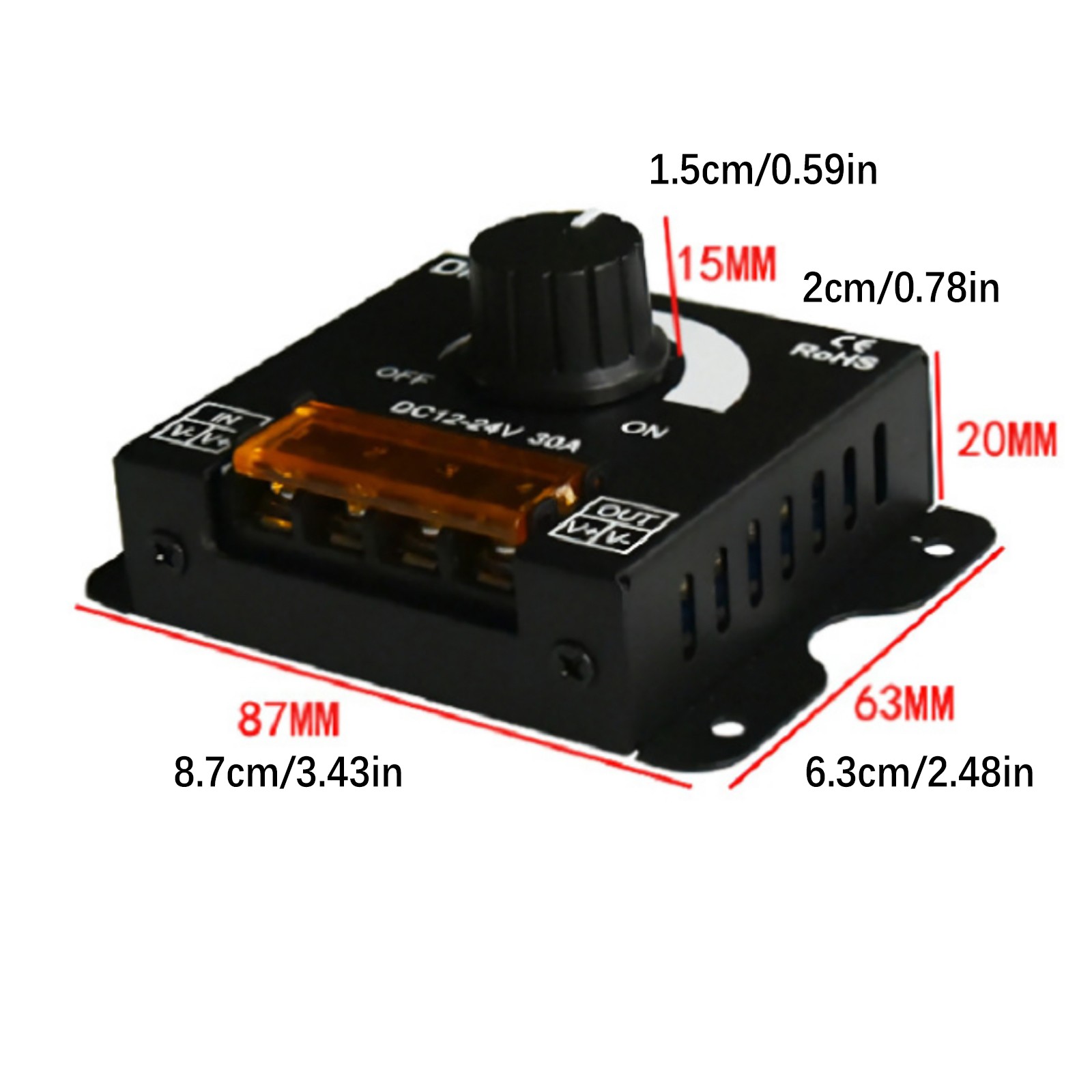 1 Pc Dimming Controller Knob ON/Off Switch Accessories For LED Light Strip