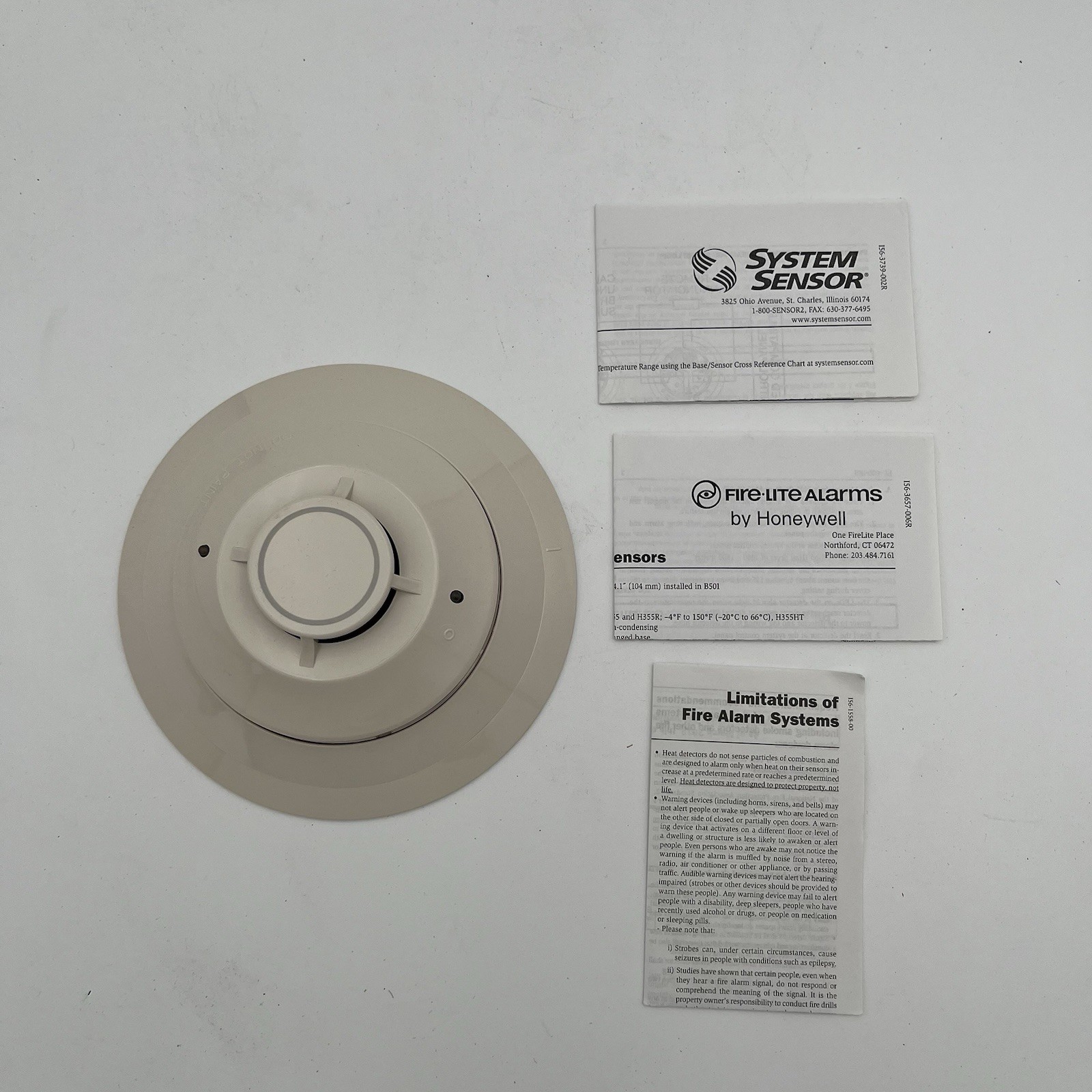 NEW!! Fire Lite Low Profile Addressable Smoke and Heat Detector - H355