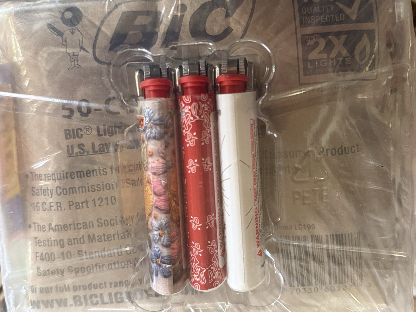 BIC Classic Lighters - Assorted Colors, 50-Count plus 3 . Authentic