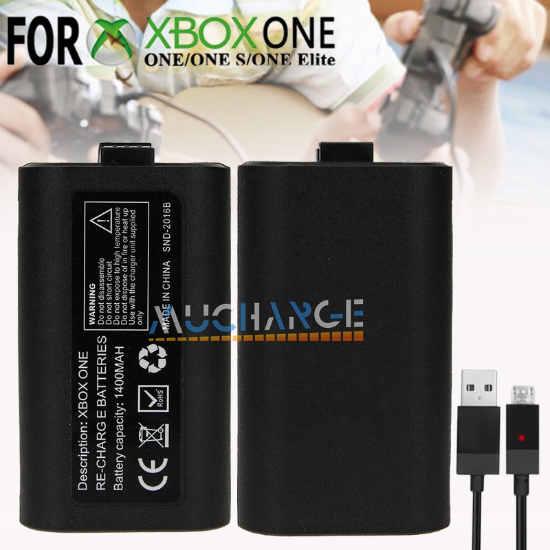 Microsoft Xbox Play 1400mAh Rechargeable Battery Controller Charge USB Cable