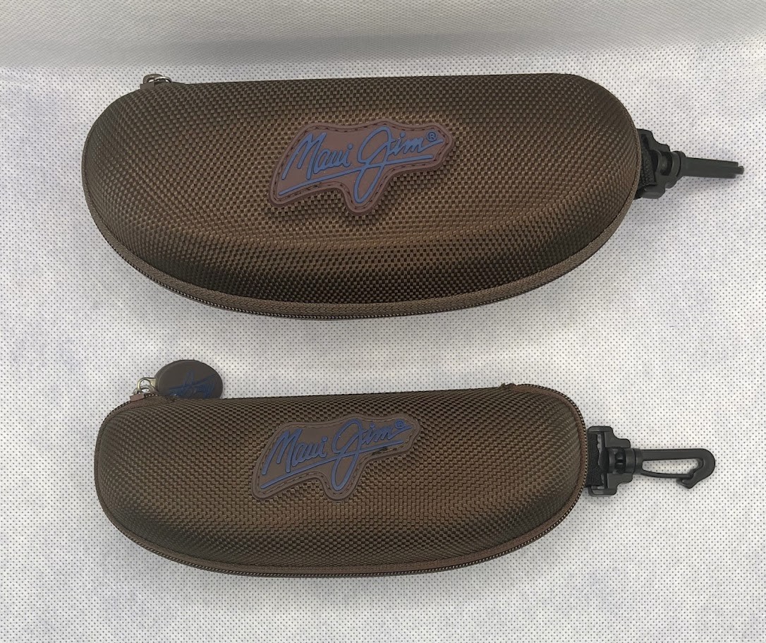 Maui Jim - Brown Hard Zipper Case for Sunglasses & Glasses - Small & Large - NEW