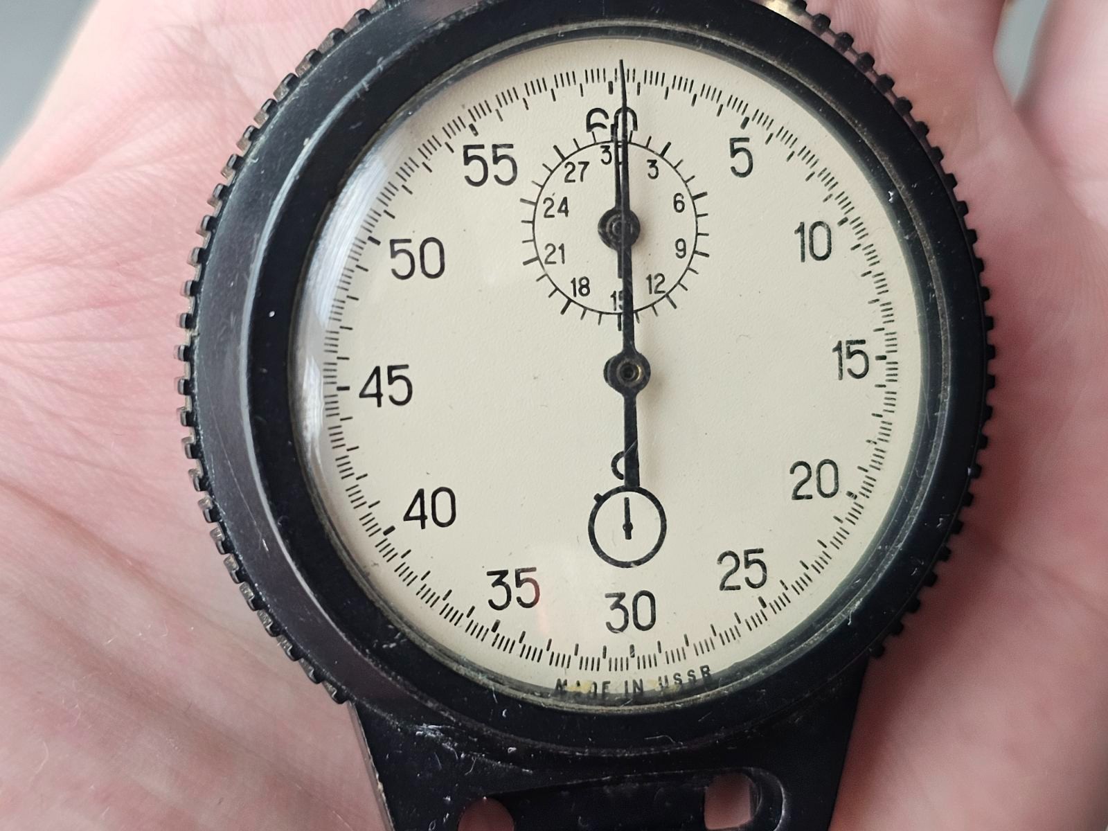 Vintage Soviet Mechanical Stopwatch | USSR Made Sports Timer