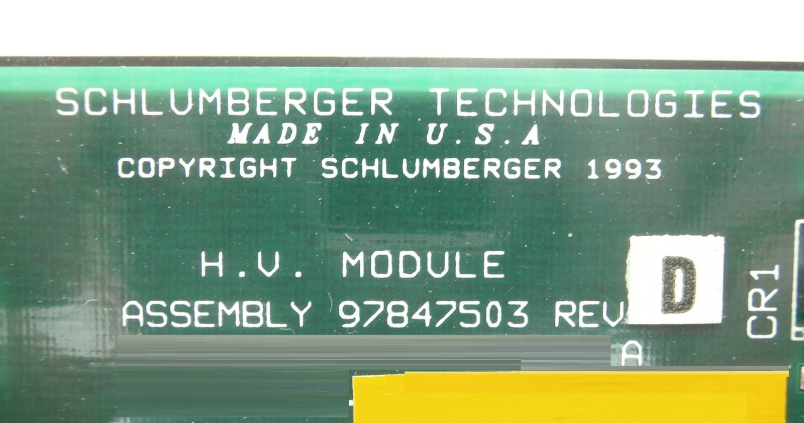 Schlumberger Technologies 97847503 H.V. High Voltage Module IDS 10000 Working