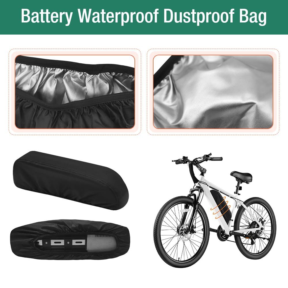 2Pack Waterproof Battery Bag for Rectangular Battery Such As Hailong Battery etc