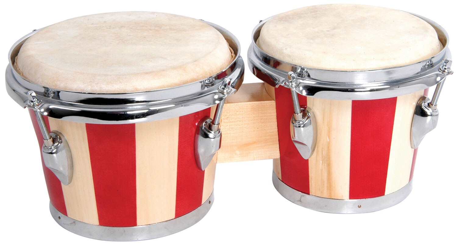 Premium Quality Bongos Carry Bag & Tuning Key via Standard Drum Tension Rods