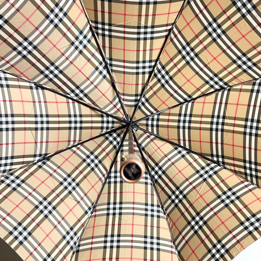 BURBERRYS Nova Check Folding Umbrella Elegant Lightweight Authentic Genuine