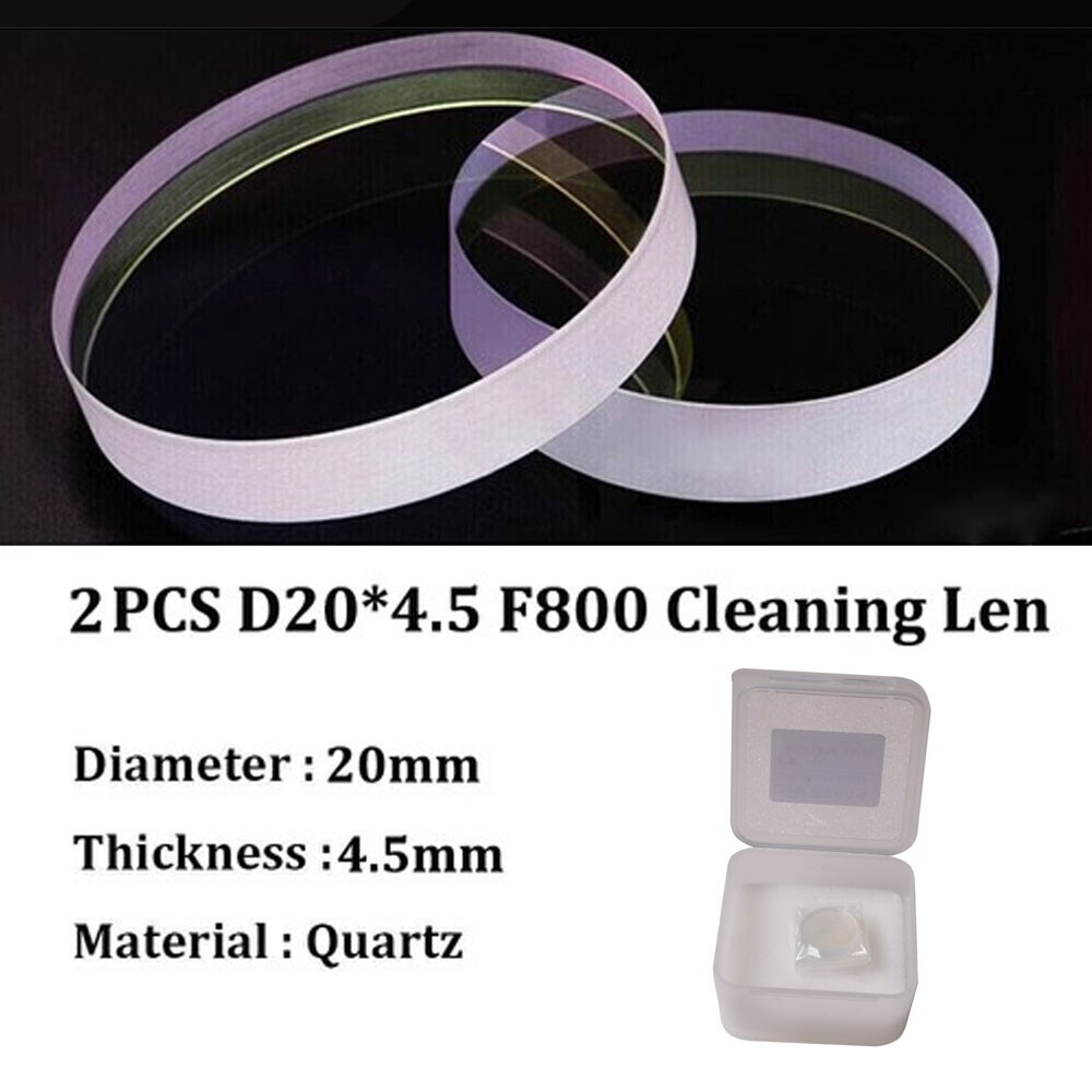 2Pcs D20mm*4.5mm F800 Cleaning Lens for Laser Welding Machine Cleaning SHIP