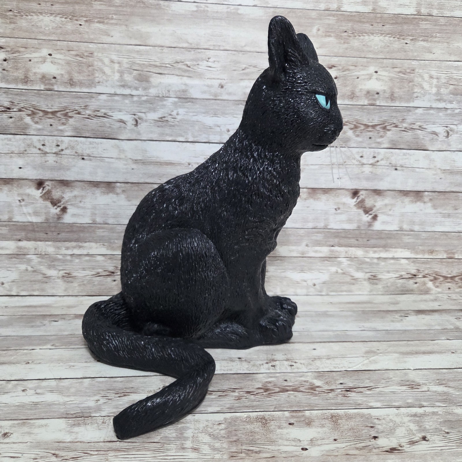 Vintage Easter Unlimited Realistic Rubber Black Cat 13”