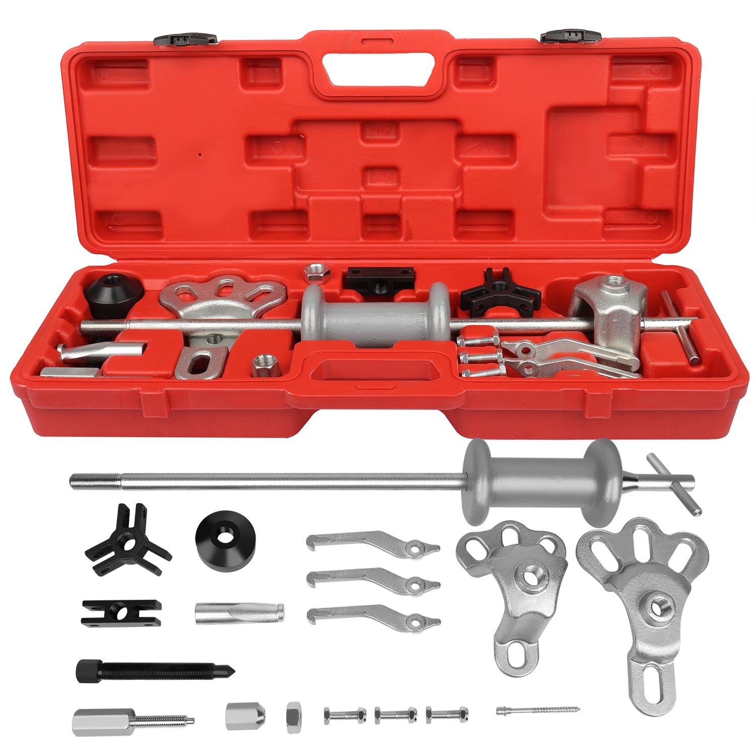 Slide Hammer Dent Puller Tool Kit Wrench Adapter Axle Bearing PULLE Hub Auto
