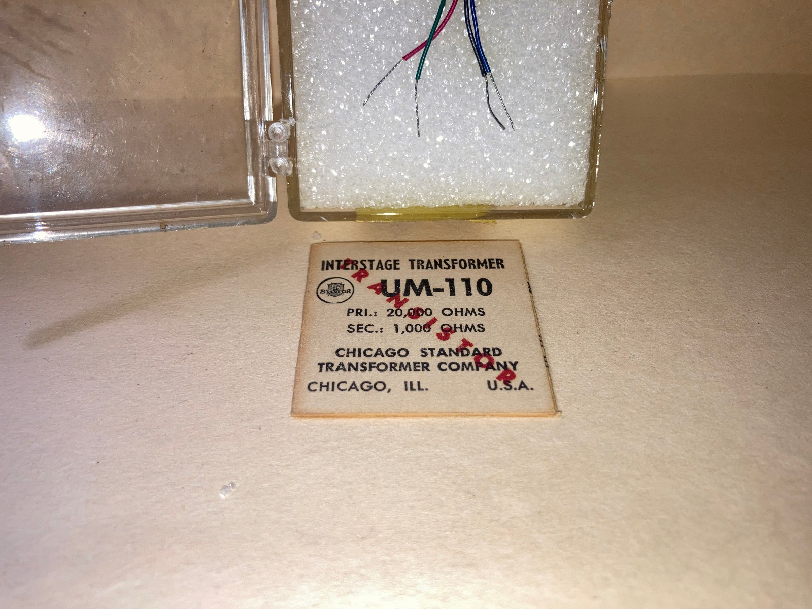 Stancor UM-110 Interstage Transformer -NOS/NIB