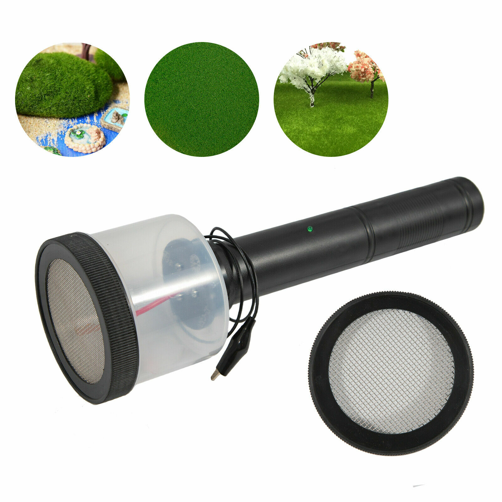Electrostatic Flock Landscaping Flocking Machine Static Grass Applicator Kit USA