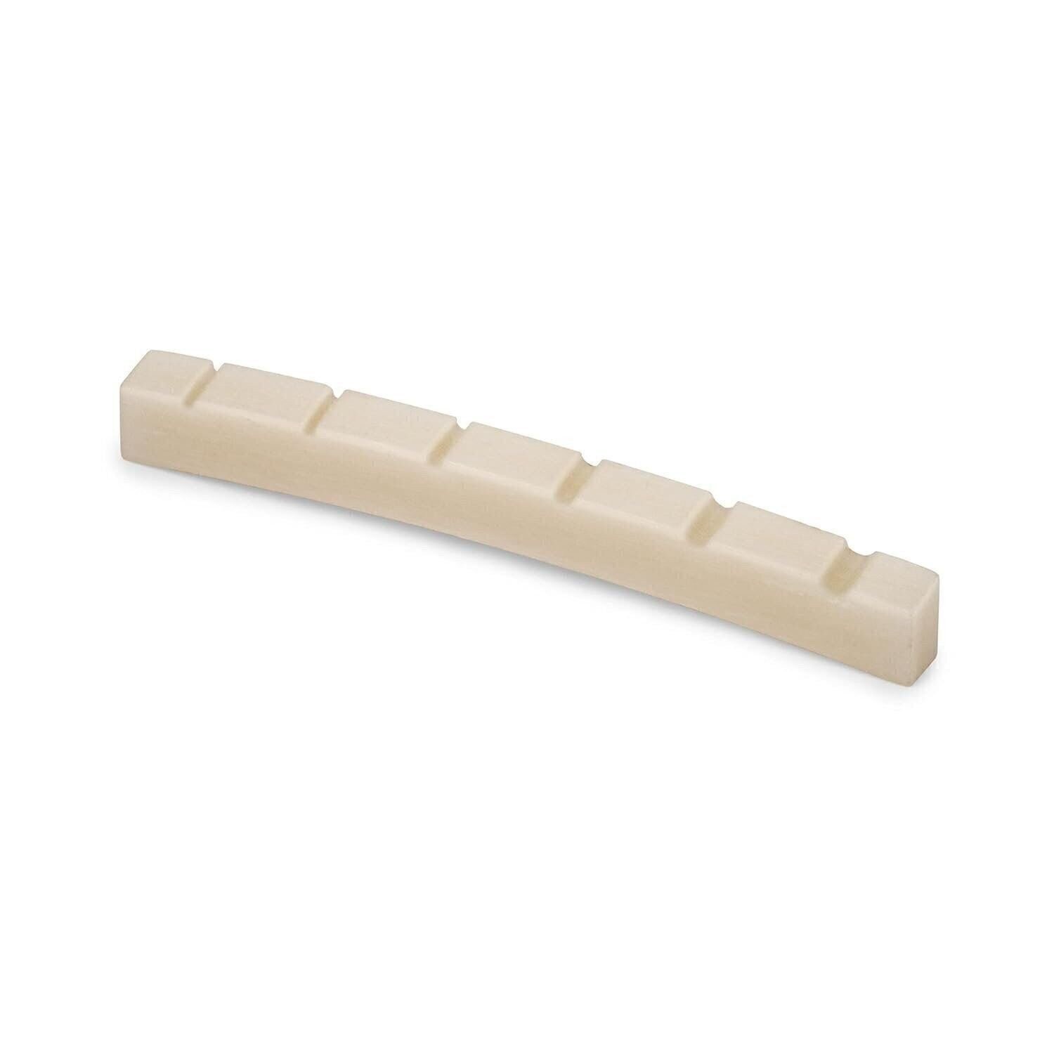 StewMac Slotted Unbleached Bone Nut, for Fender, 7-1/4" Radius (6001-VS)