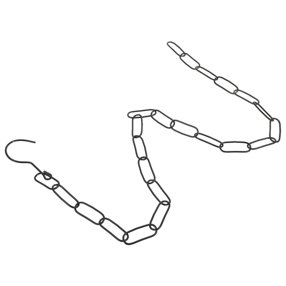 Black Iron Chain for Clothes Display Market Hanging Chain with Practical Hooks