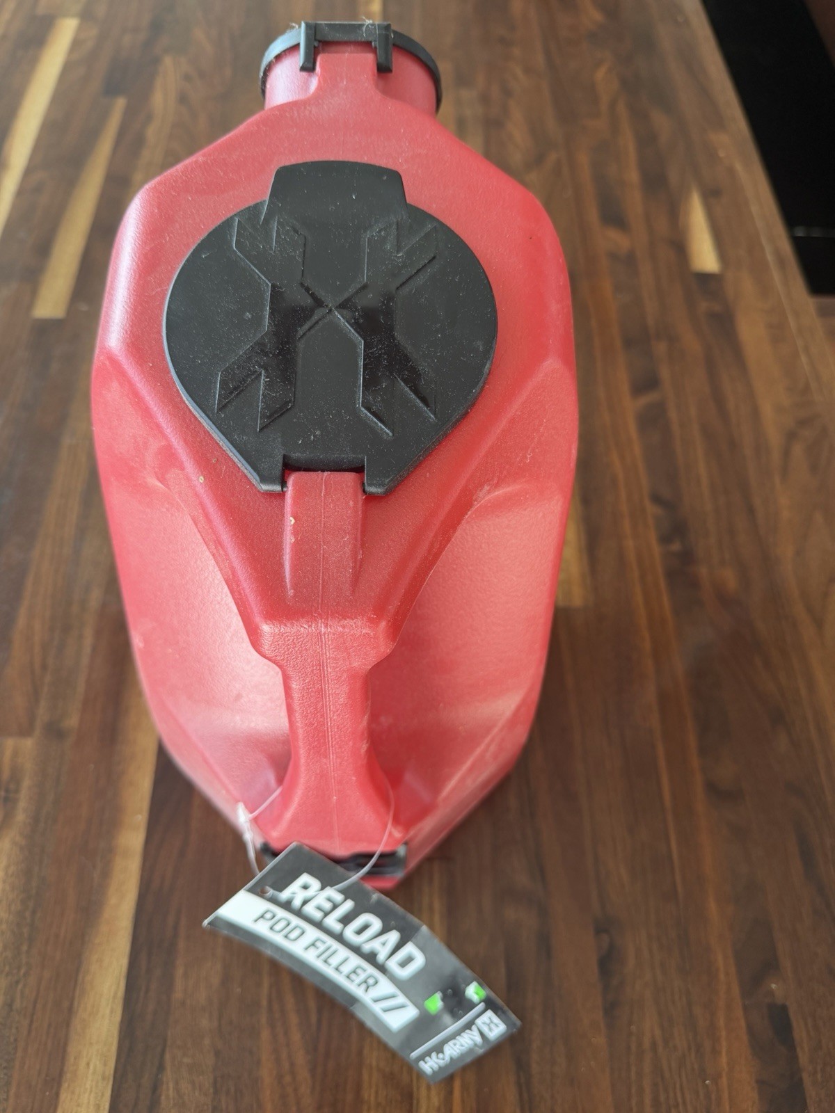 HK Army Reload Pod Filler 1000 Round Paintball Hauler Red Tank Container