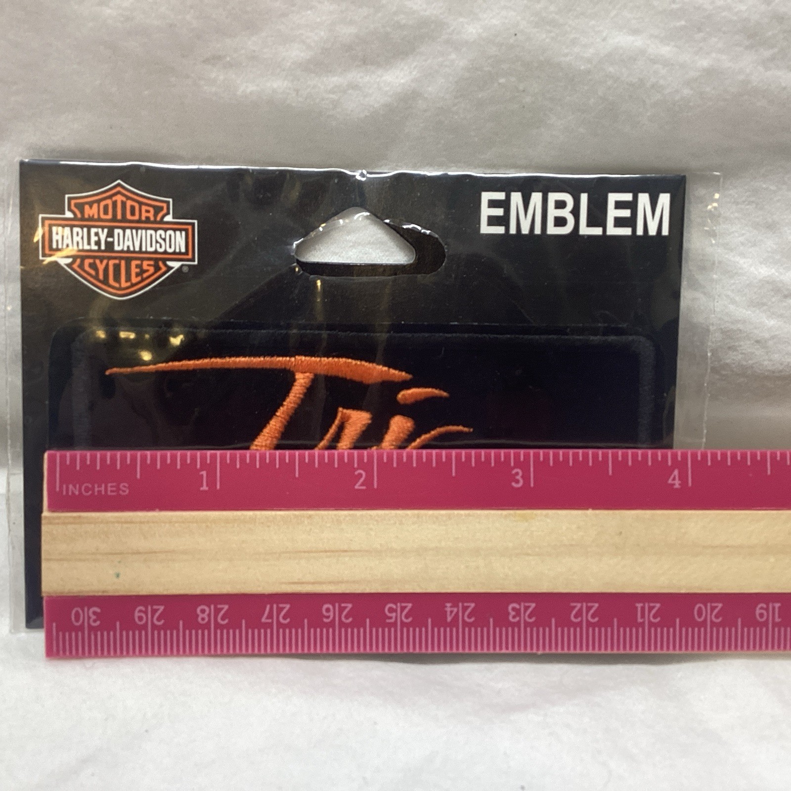 Harley-Davidson Tri Glide Patch Emblem Orange Logo New in Package