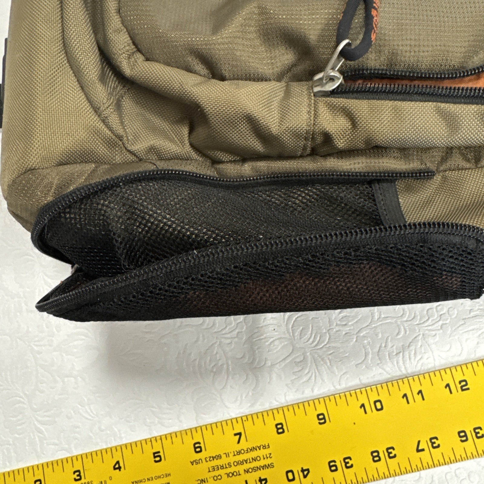 Targus Laptop Backpack Olive Green Water Resistant Multiple Pockets