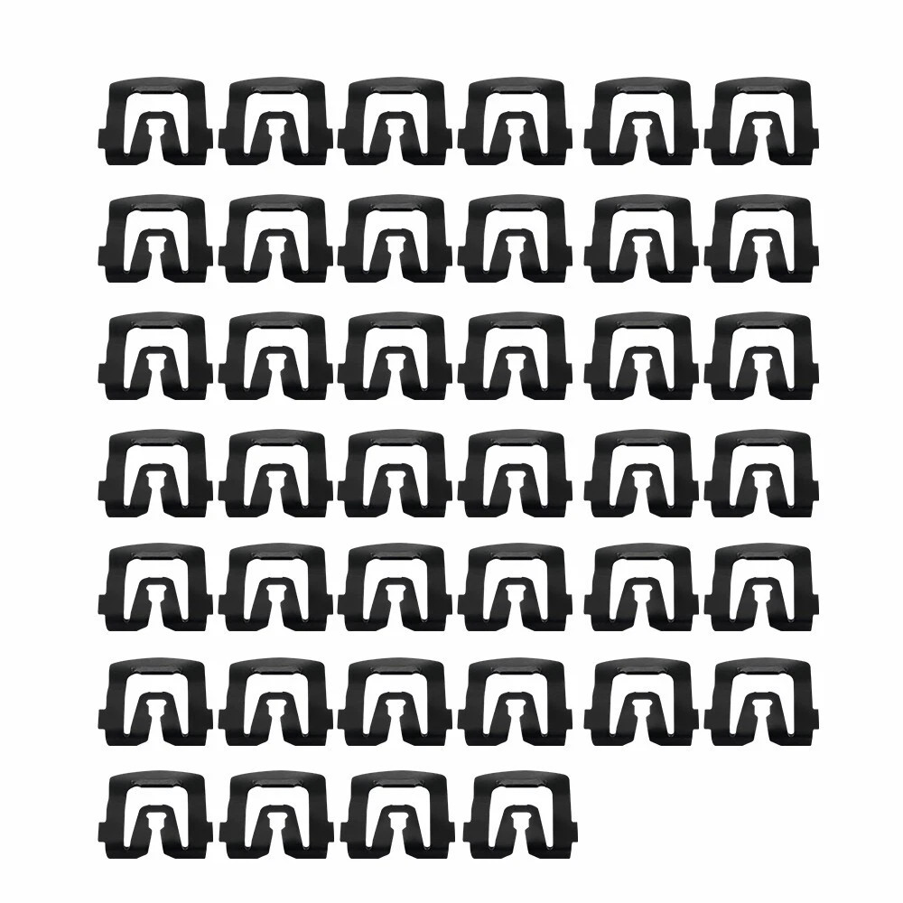 For 1964-1993 Ford Set of 40 Body Front Windshield Reveal Trim Molding Clips NEW