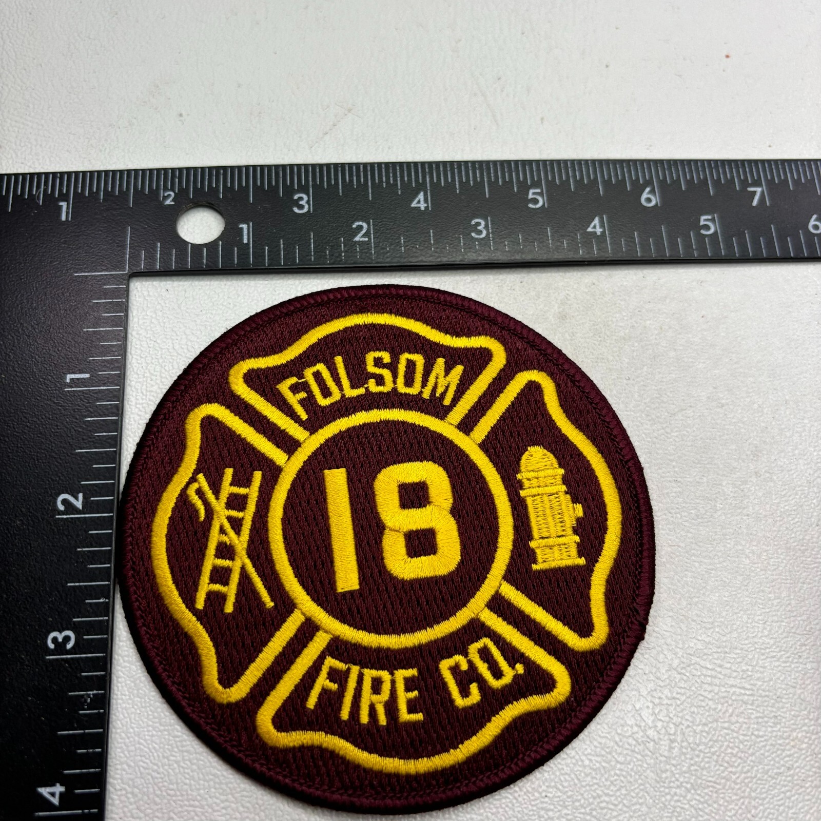 FOLSOM FIRE COMPANY Patch (Firefighter) O48E