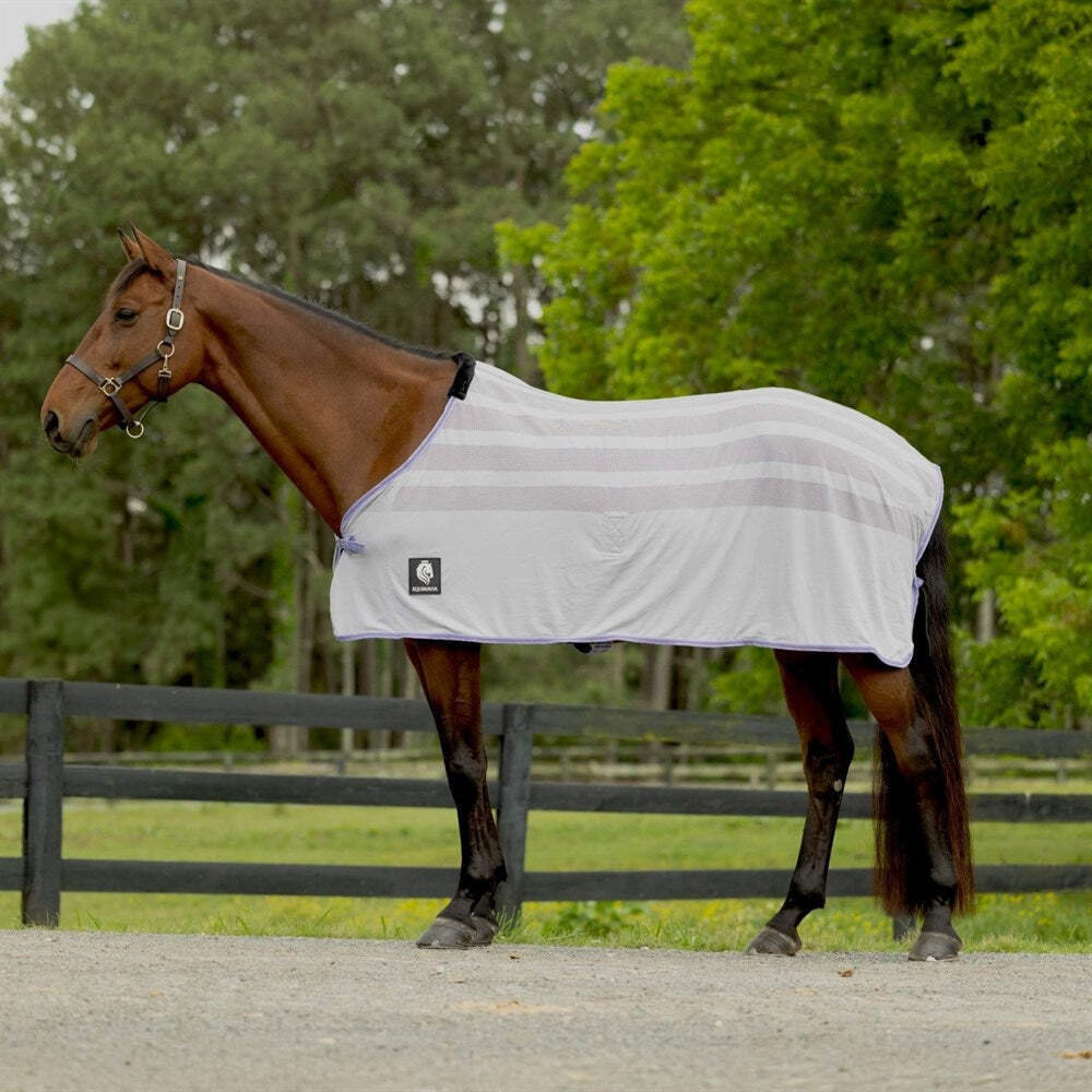 E24029-GY/OMP Equinavia Sefyr Scrim Sheet - Grey/Orchard Mist NEW