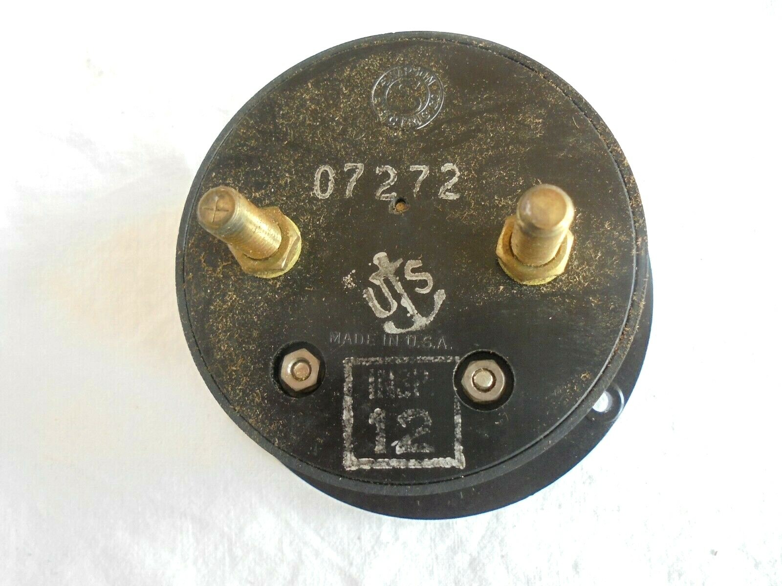 Vintage Simpson Meter / Dial Amperes ~ U.S. Navy? Model 26
