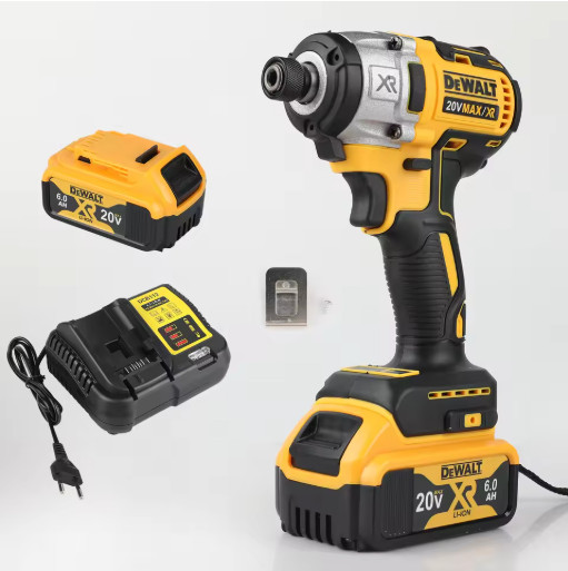 20V Brushless Cordless Impact Drill Driver Lithium Power Tool Electric Kit