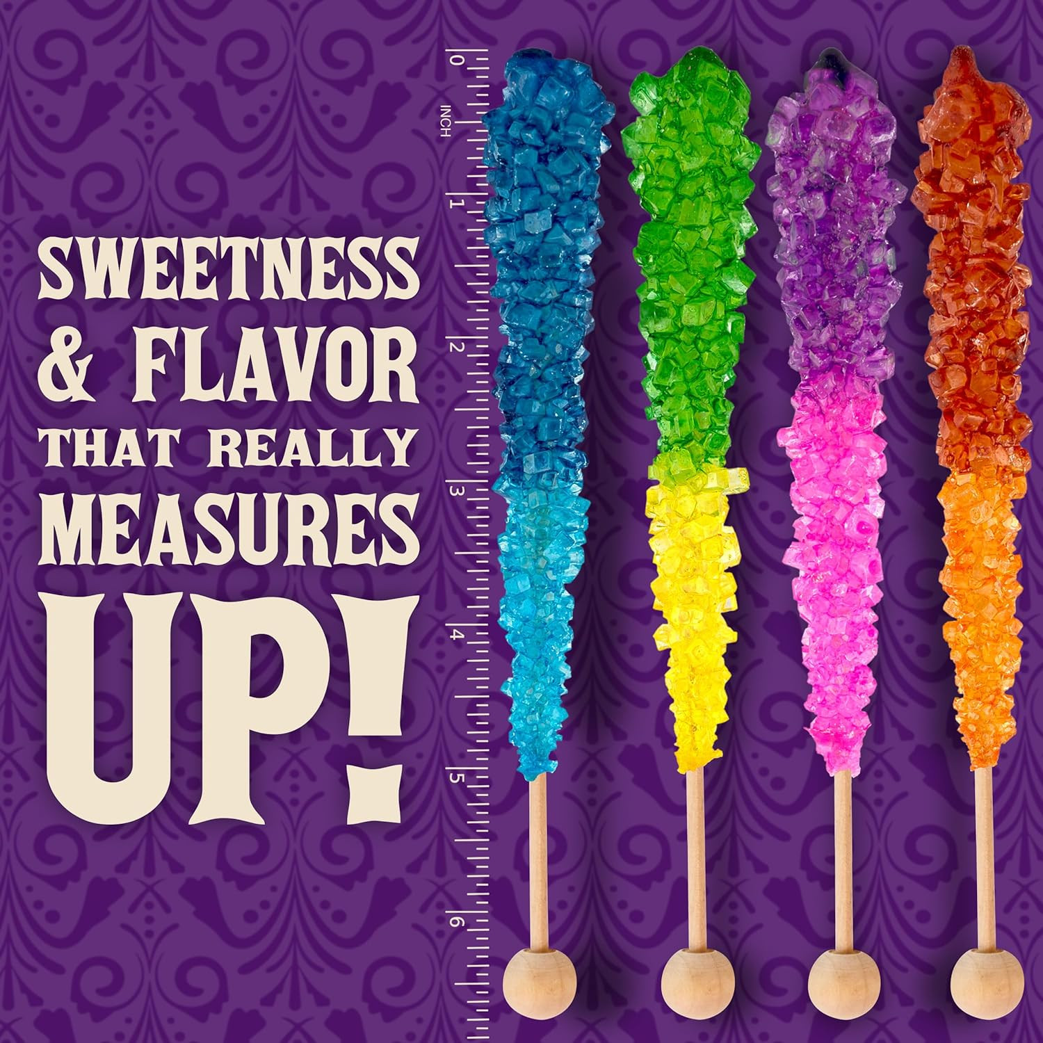 Rocksicles - 36 Extra Large Rock Candy Sticks