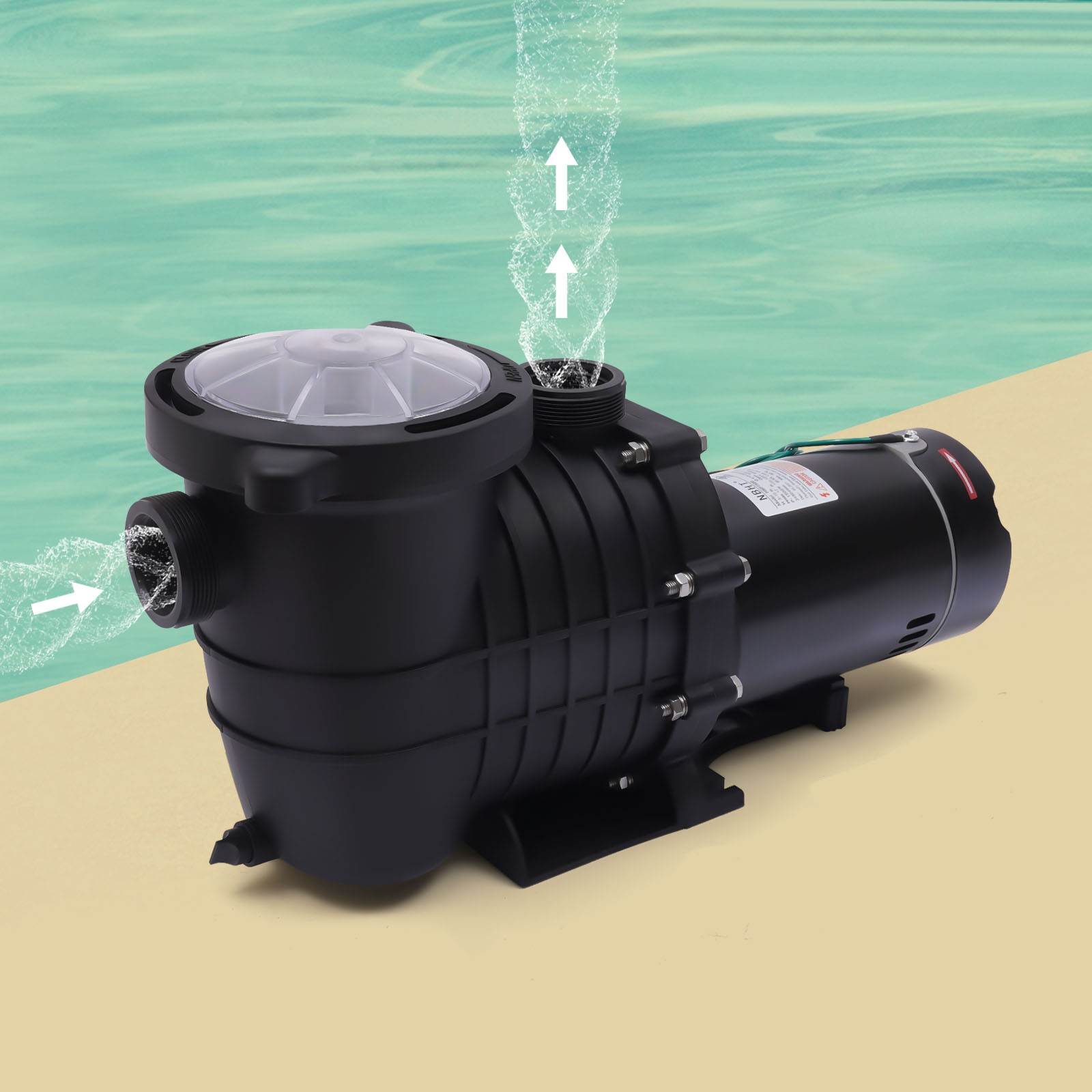 HBP1100 Electric Pool Pump For Hot Tubs 1.5HP Swimming Pool Pump Filter Basket??