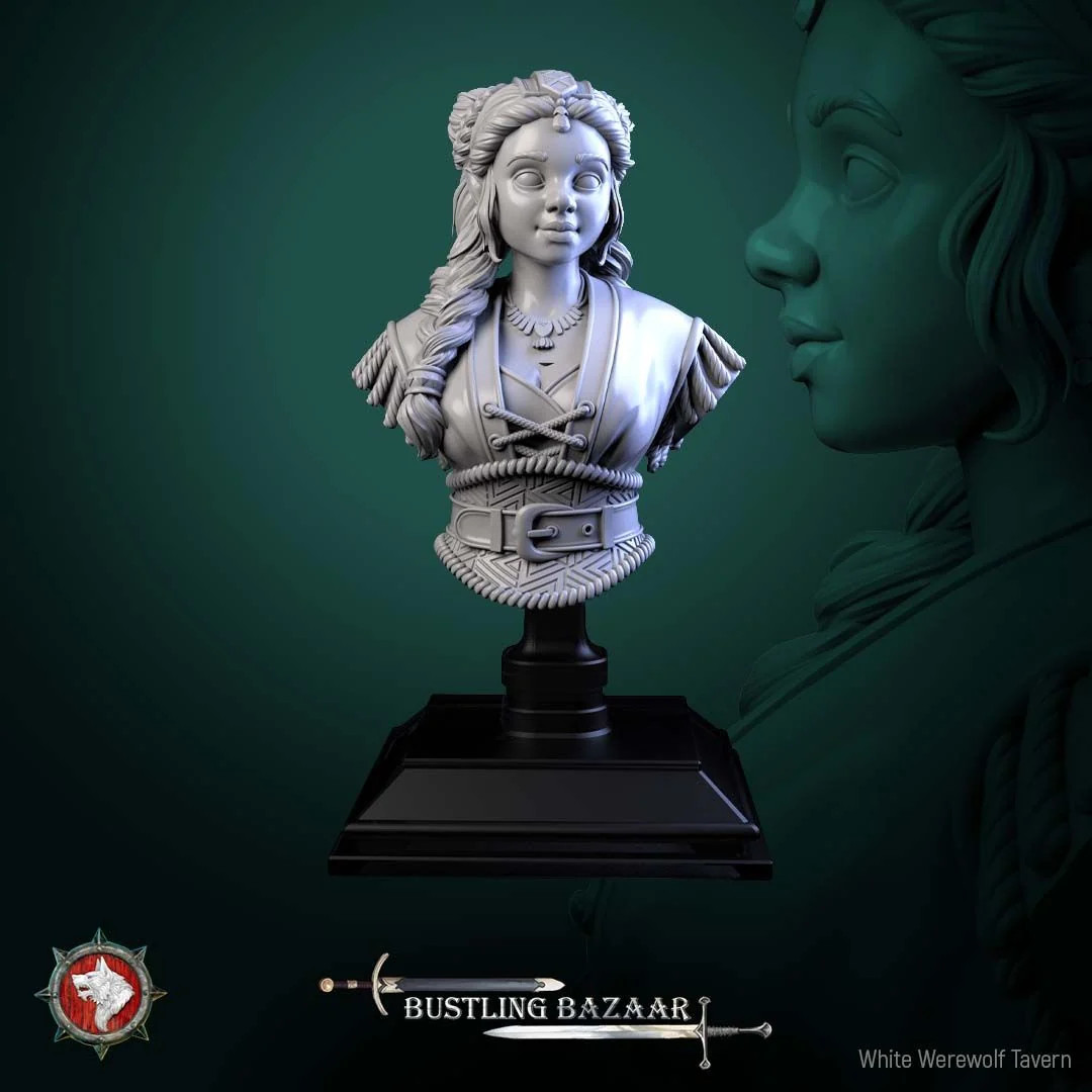 Beatrix Wordwright Bust - Resin Display Bust