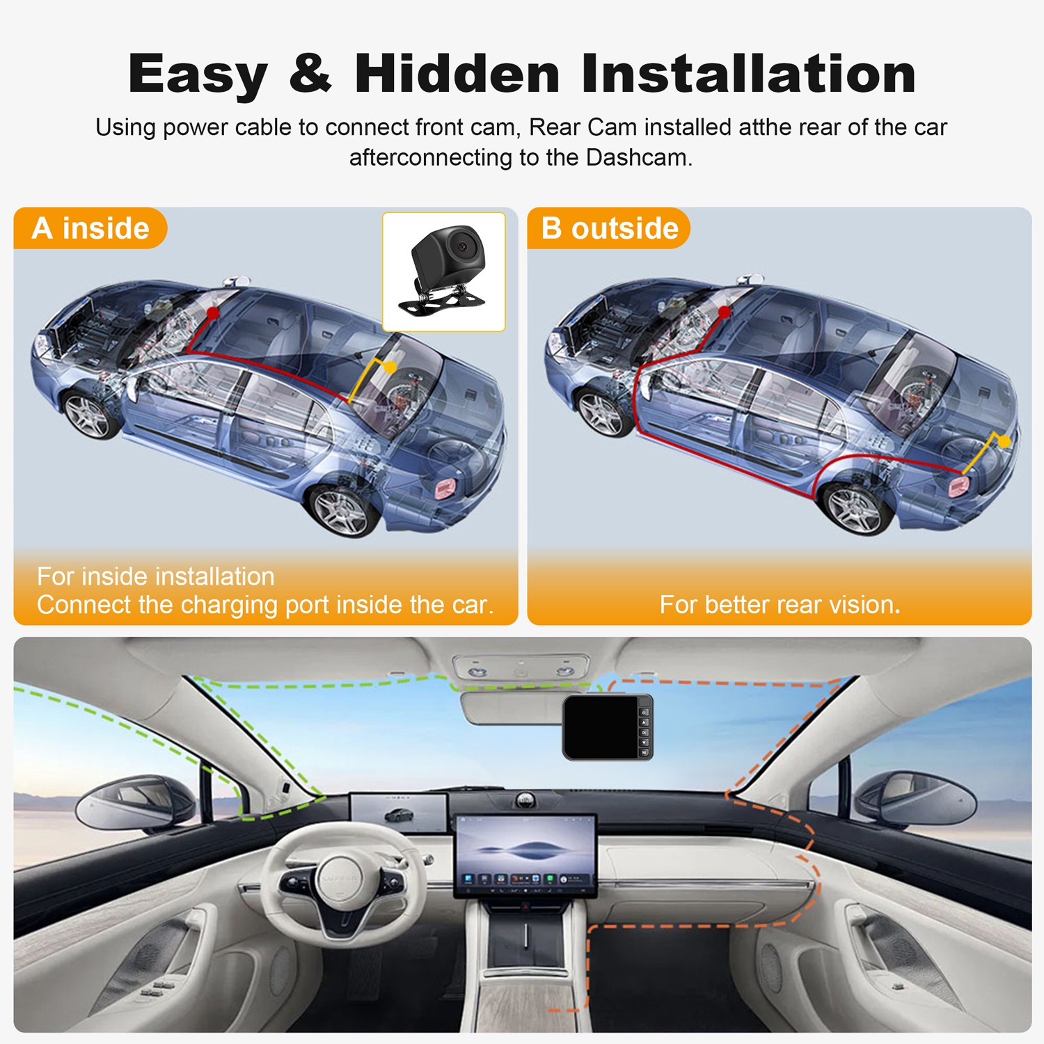 4K Car DVR Dash Cam G-Sensor WiFi Loop Recording Recorder