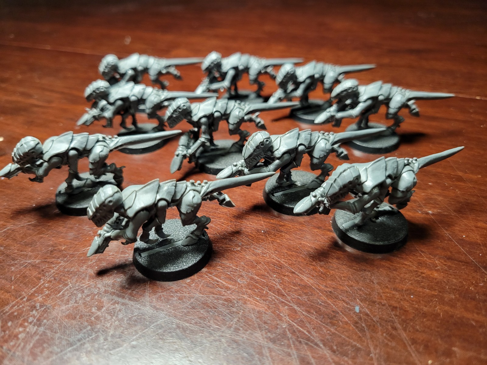 Warhammer 40k Termangants with Fleshborer- set of 10- Modeled- Unpainted