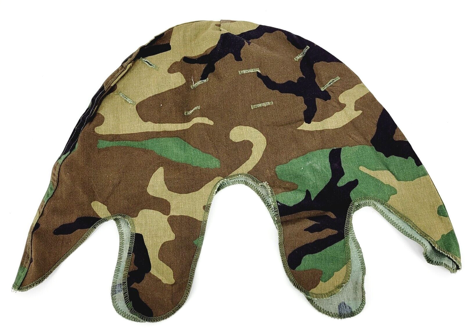 USGI Woodland Camouflage M-1 Helmet Cover DLA 1980s Steel Pot M81