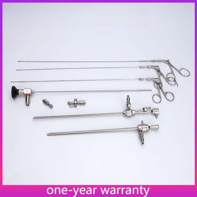 Hysteroscope Set 30 Degree 4*302mm Rigid With Sheath & Working Element