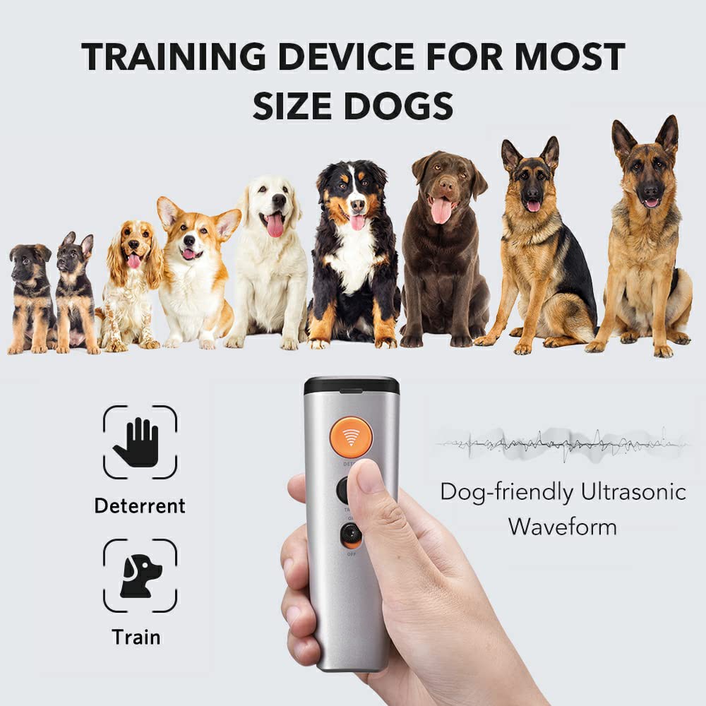 Rechargeable Dog Deterrent Device LED Strobe Light 25ft Range Indoor Outdoor