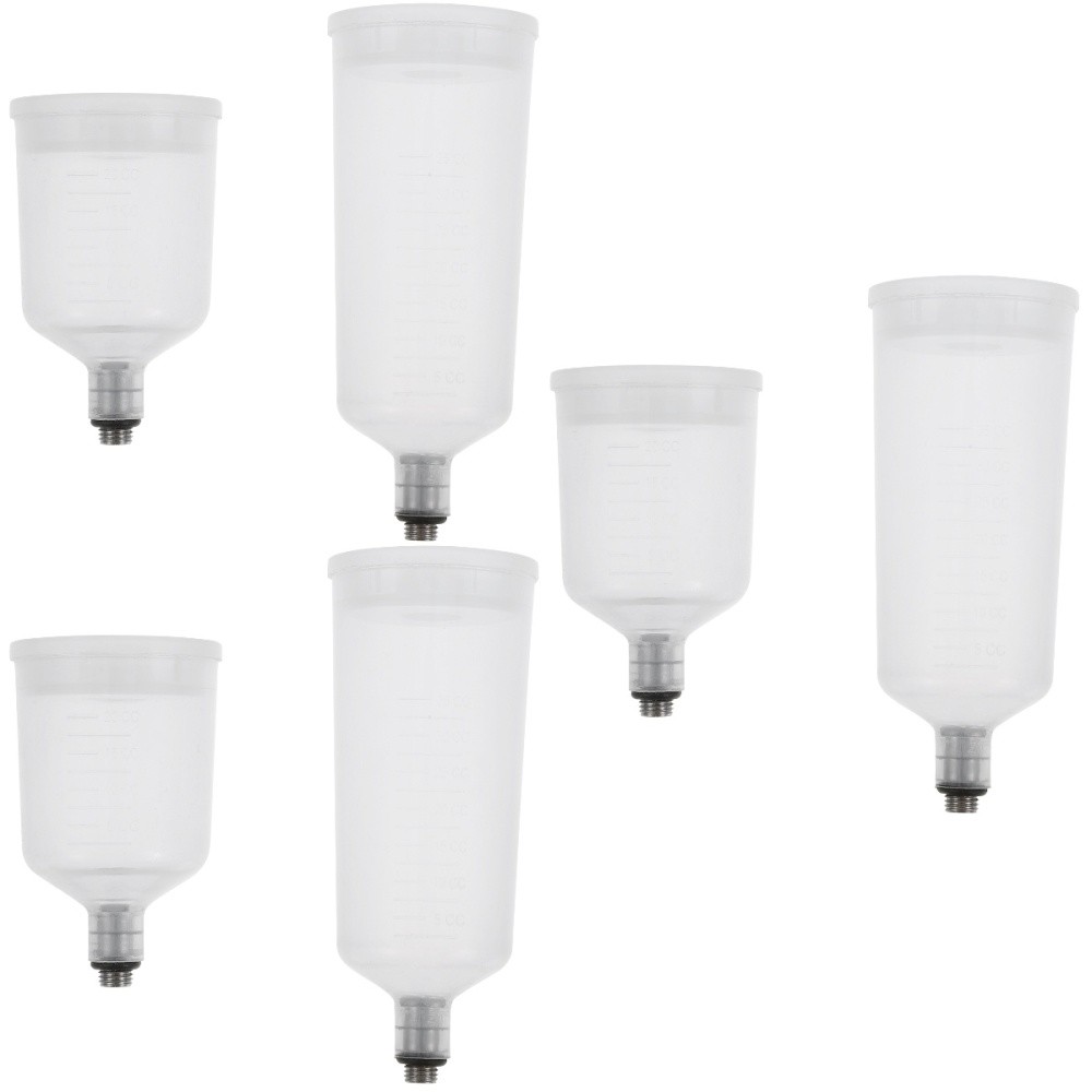 3 Pieces Mini Plastic Paint Cups Replaceable for Airbrush Spray Bottles Jar
