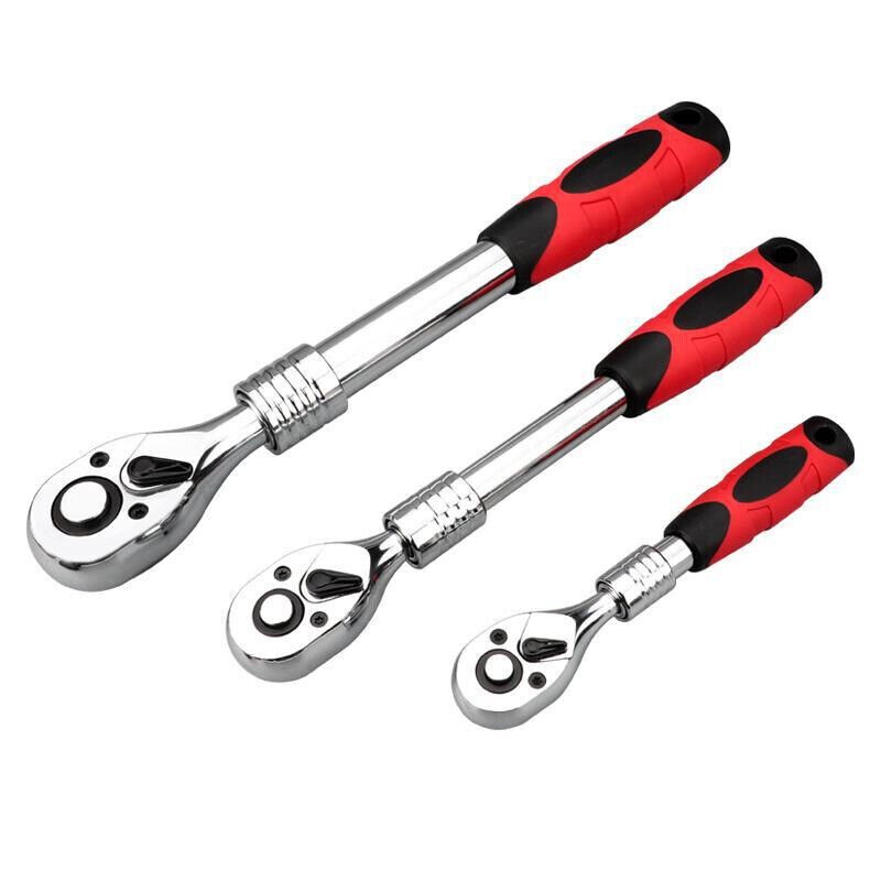 1/4" 3/8" 1/2" Drive Ratchet Socket Wrench Handle Quick-Release Spanner 72Teeth