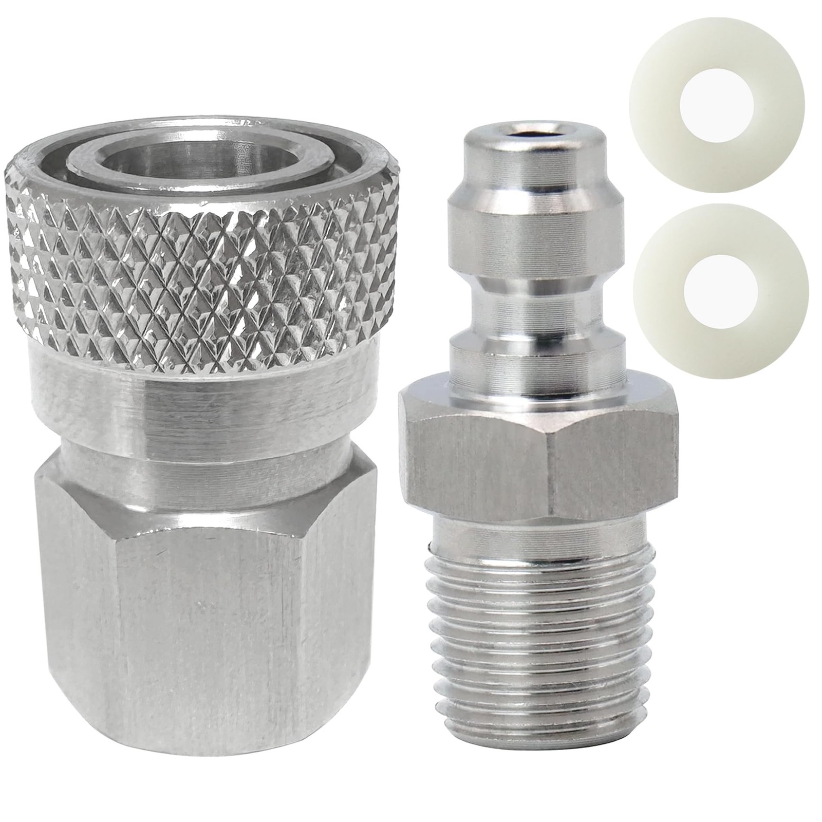 HMKUGO 1/8 inch BSPP Female Connector Inch, - 8mm Male
