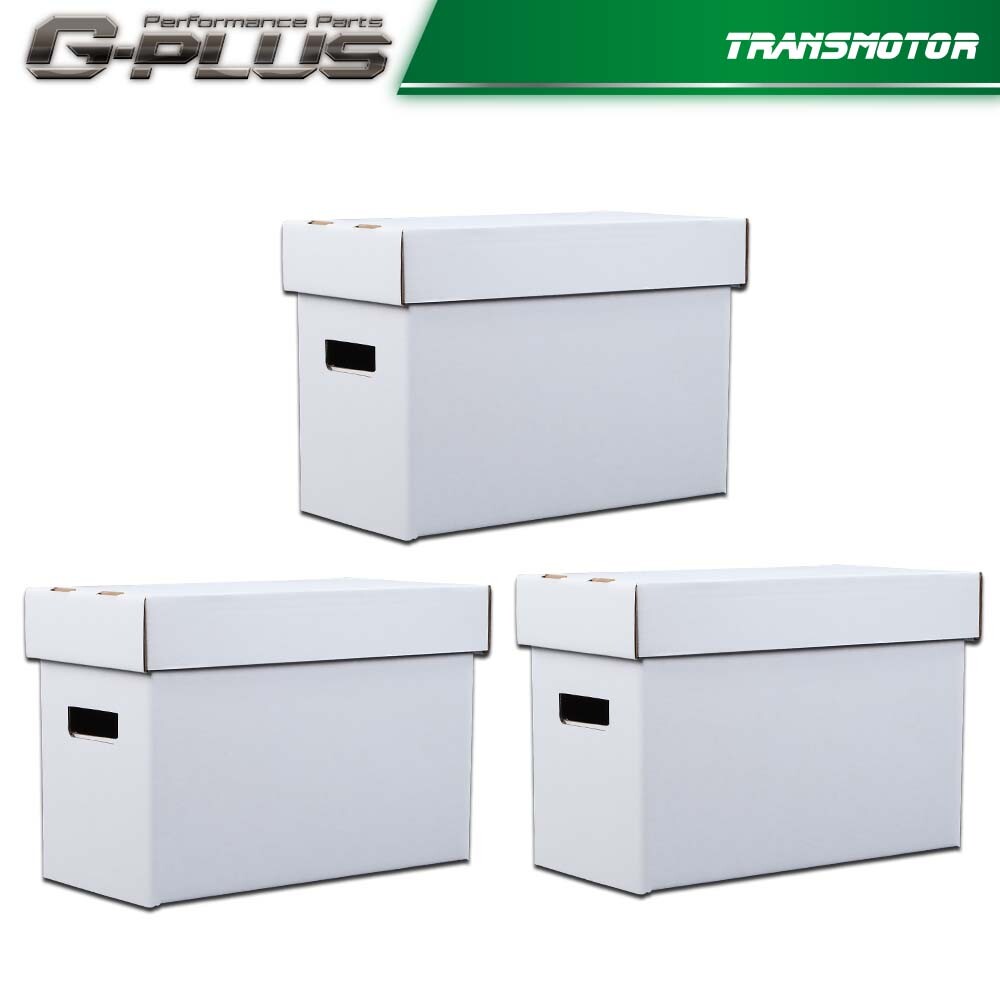 3Pack Comic Books Storage Boxes Short Holds 150-175 Stackable Durable Archive
