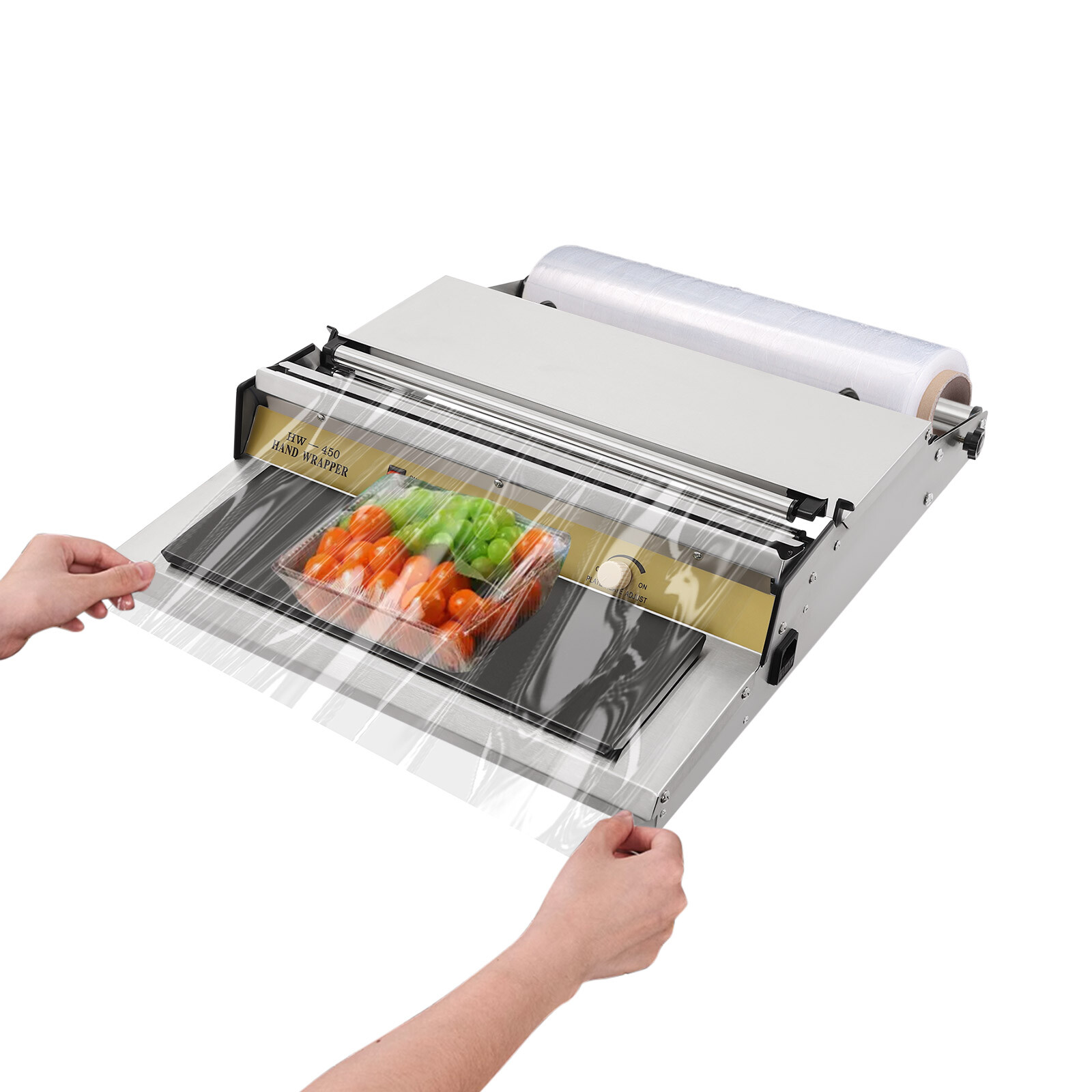 HAND WRAPPING MACHINE, WIDTH FILM WRAPPER, WRAPPING MACHINE FOR FOOD PACKAGING ！