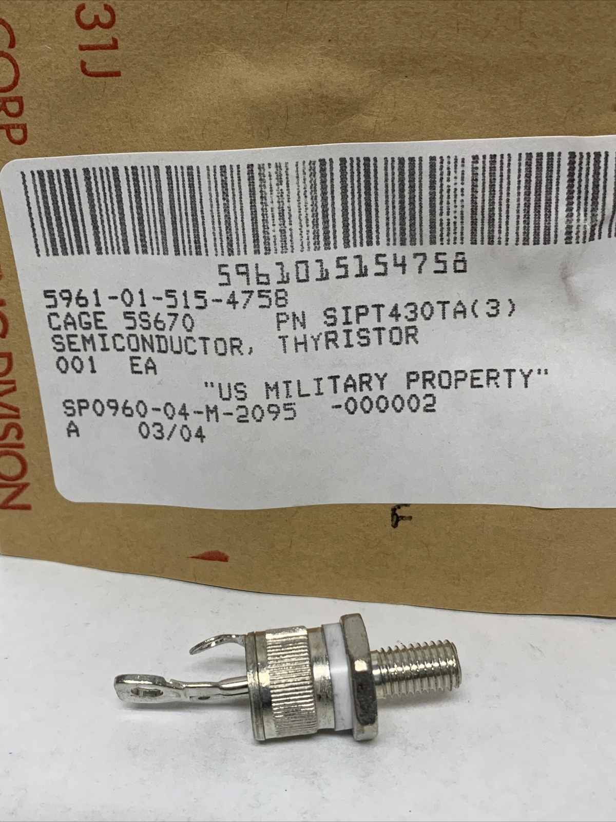 SIPT430TA(3) HUTSON  THYRISTOR SEMICONDUCTOR DEVICE