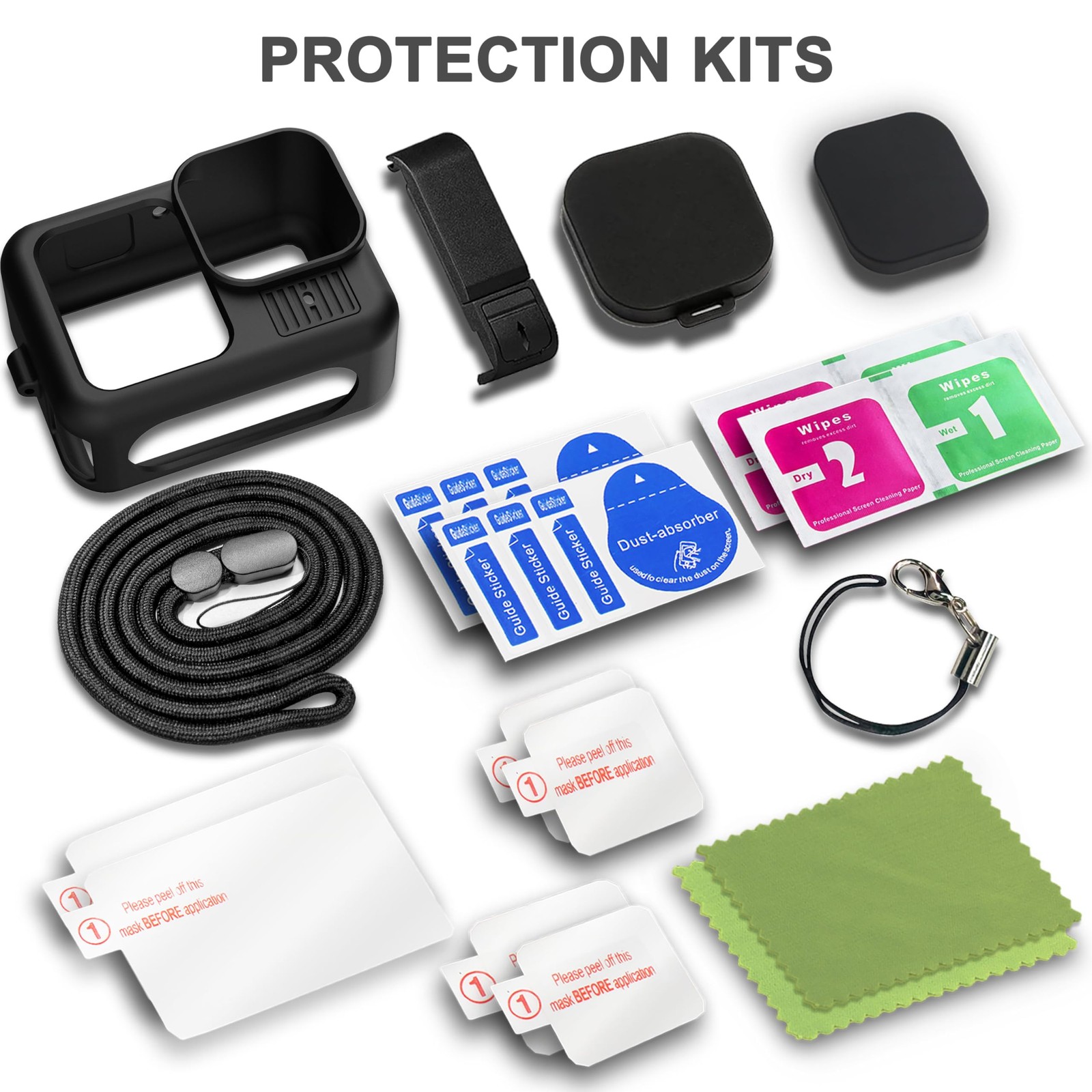 OKFUN Silicone Sleeve Case for Go Pro Hero 13 Black,6PCS Screen&Protector...