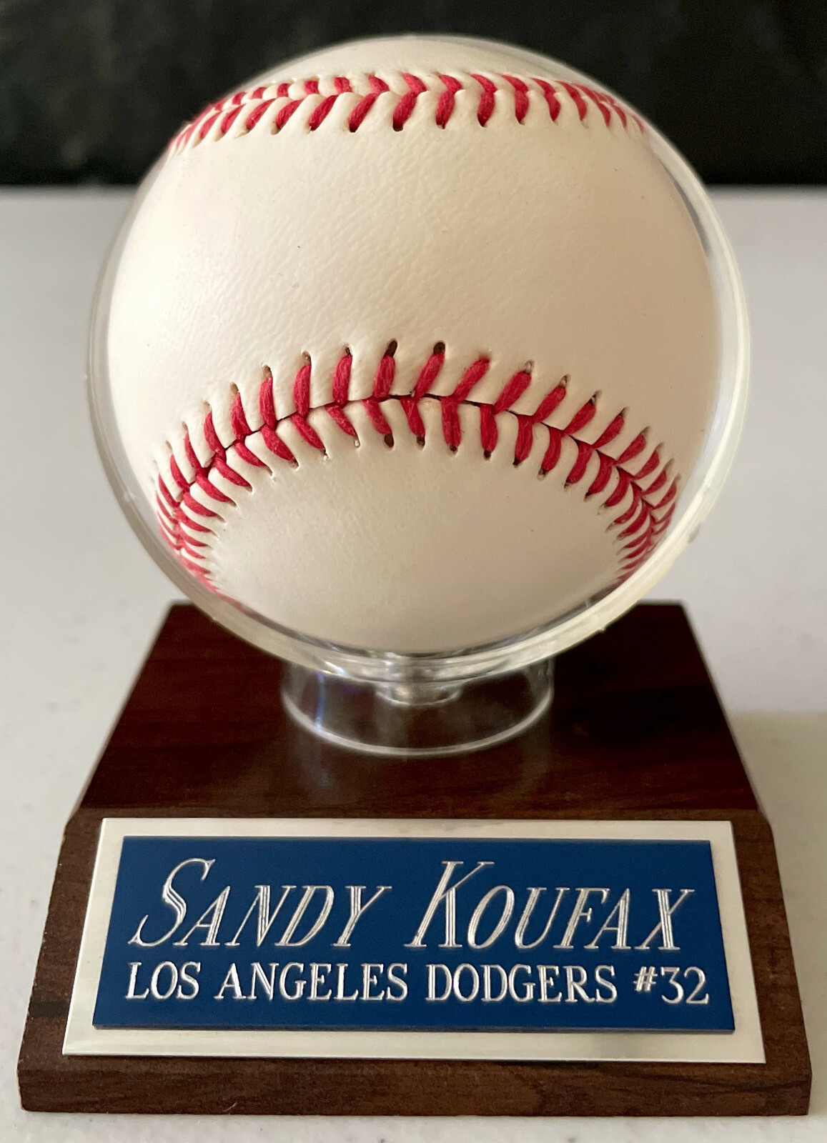 SANDY KOUFAX DODGERS NAMEPLATE FOR AUTOGRAPHED Signed Baseball Display cube CASE