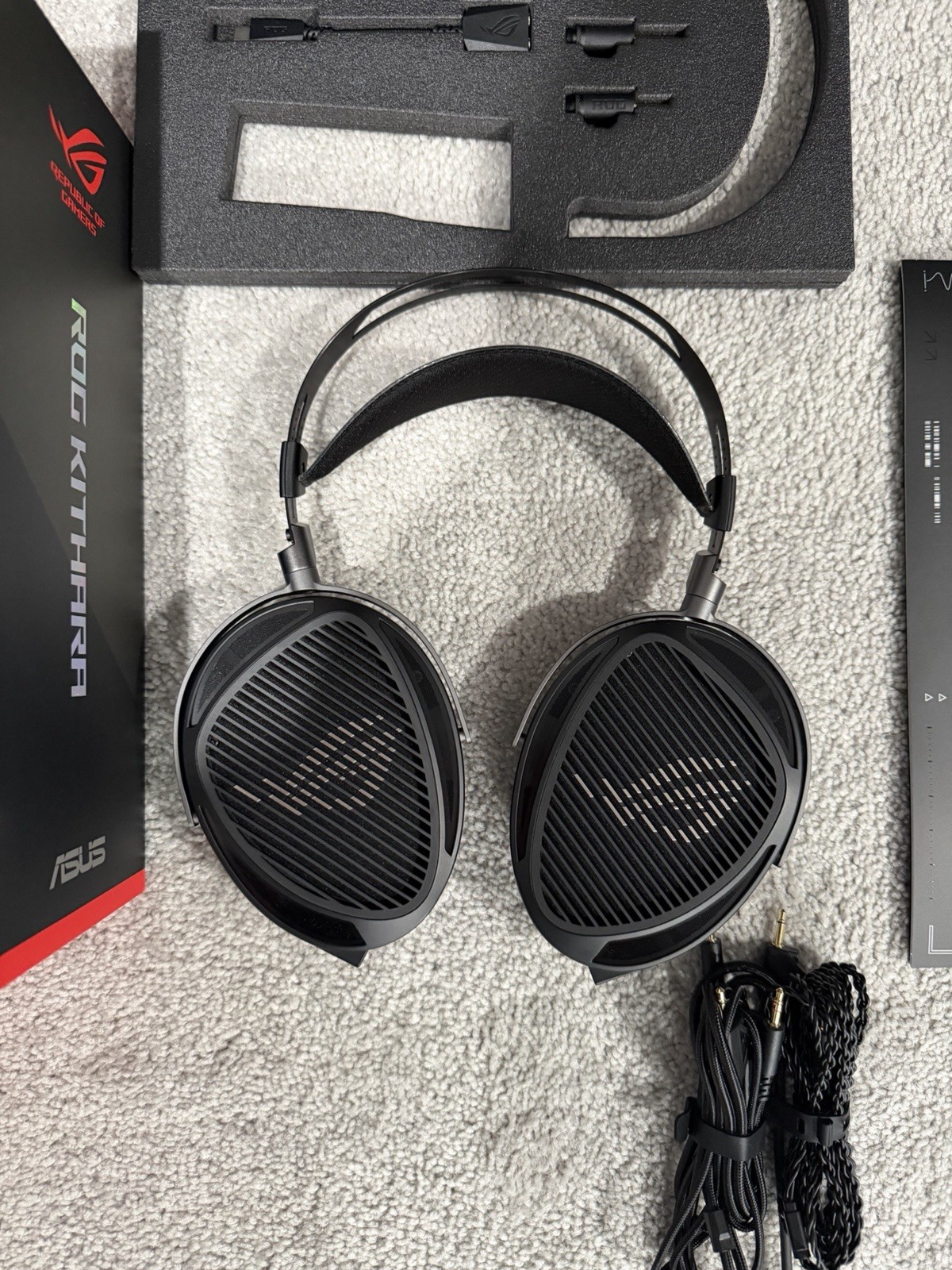 ASUS ROG Kithara Wired Audiophile Open-Back Gaming Headset-Excellent condition!