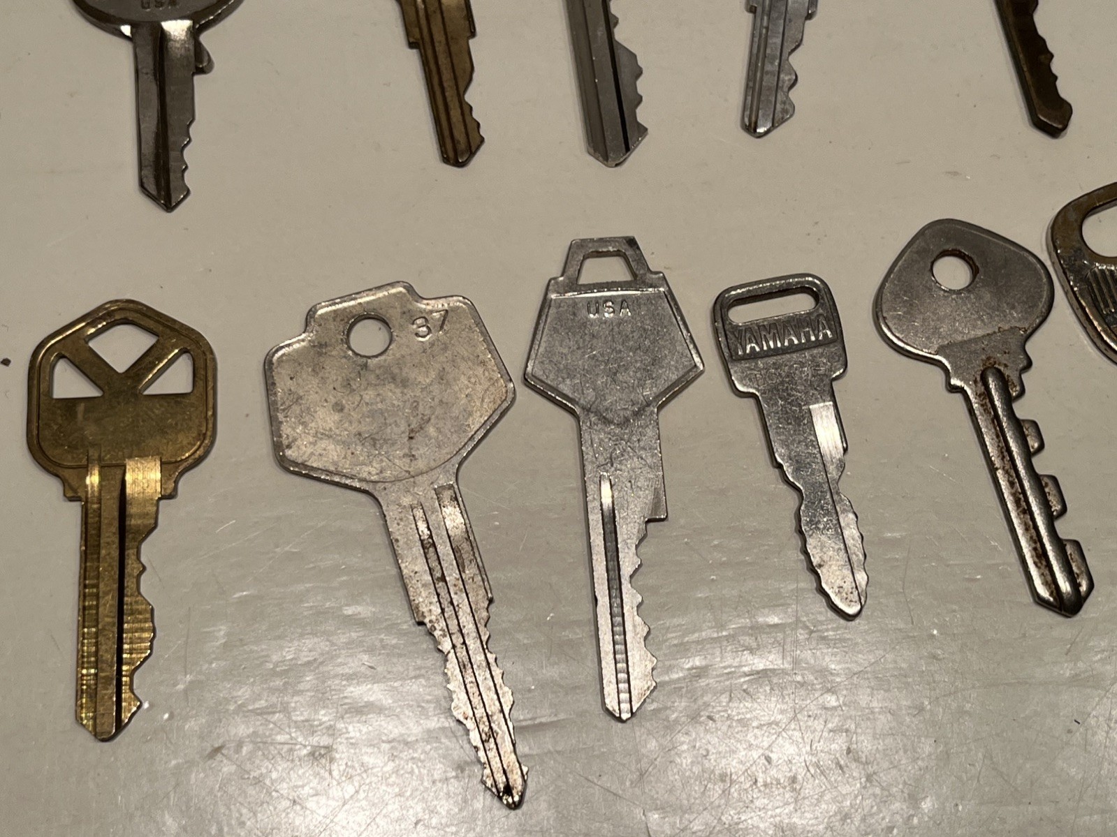 20 Key Collection Metal All marked & different YAMAHA, WRIGHT, HUDSON & More