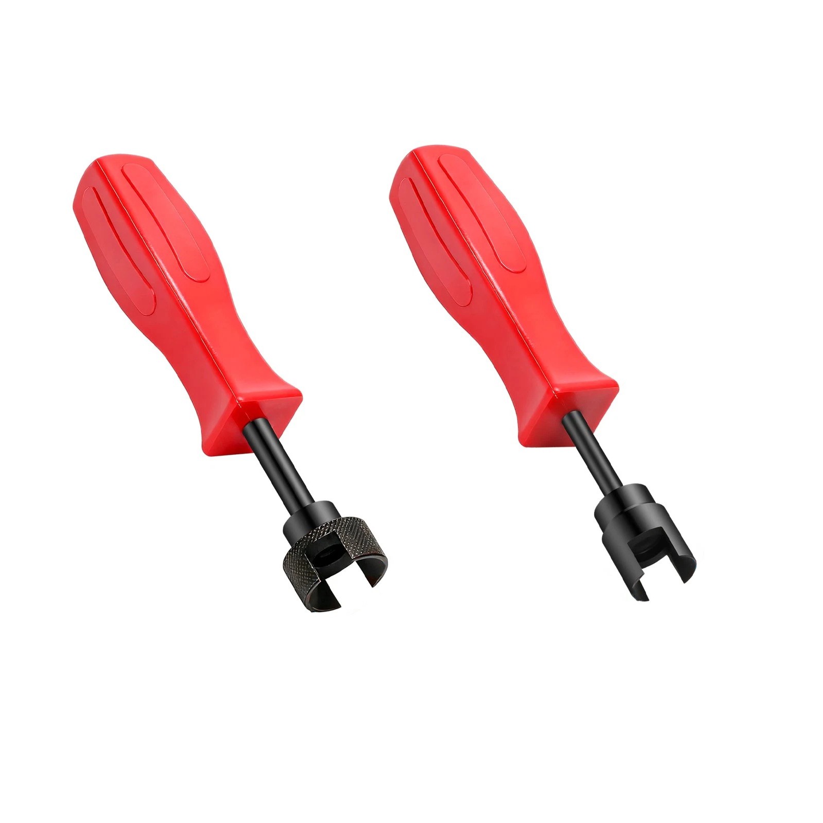 Steel Brake Spring Remover Set 2 Pieces with Red Handle for Automotive Service