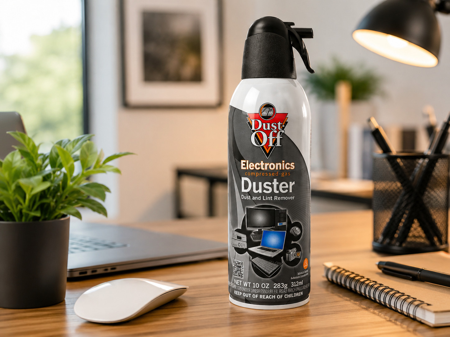 Dust-Off Electronics Compressed Air Duster 10 oz – 6 Pack | Removes Dust from Ke