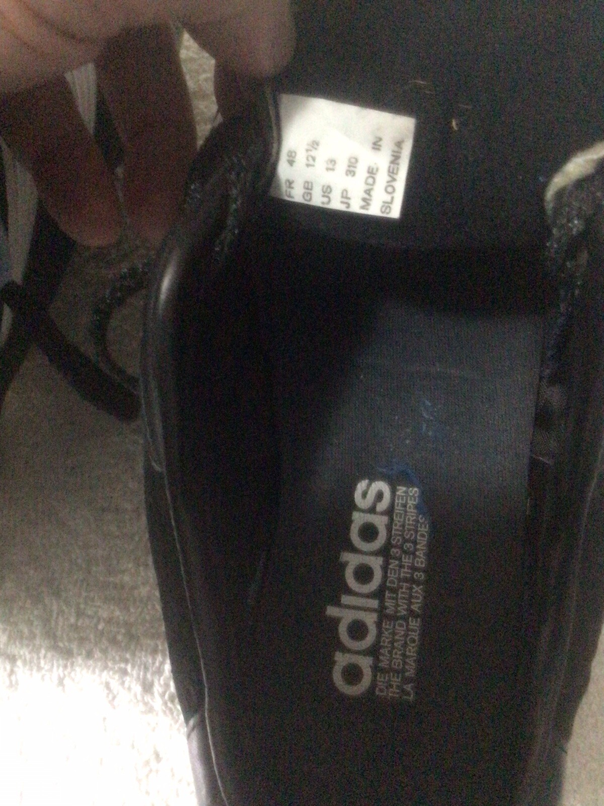 Adidas Goletto FG Vintage Soccer Cleats Men’s Size 12.5 Black,Purple
