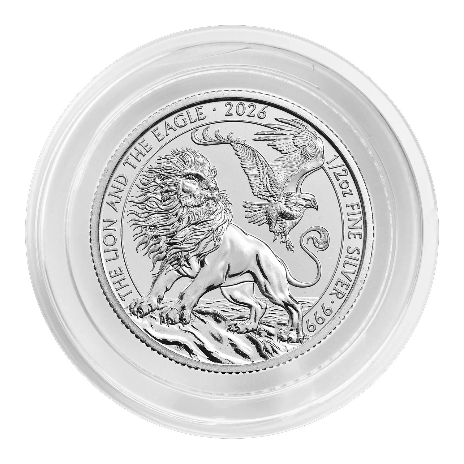 The Lion and the Eagle 2026 1/2oz Silver Bullion Coin Bullion | 999 Fine Silver