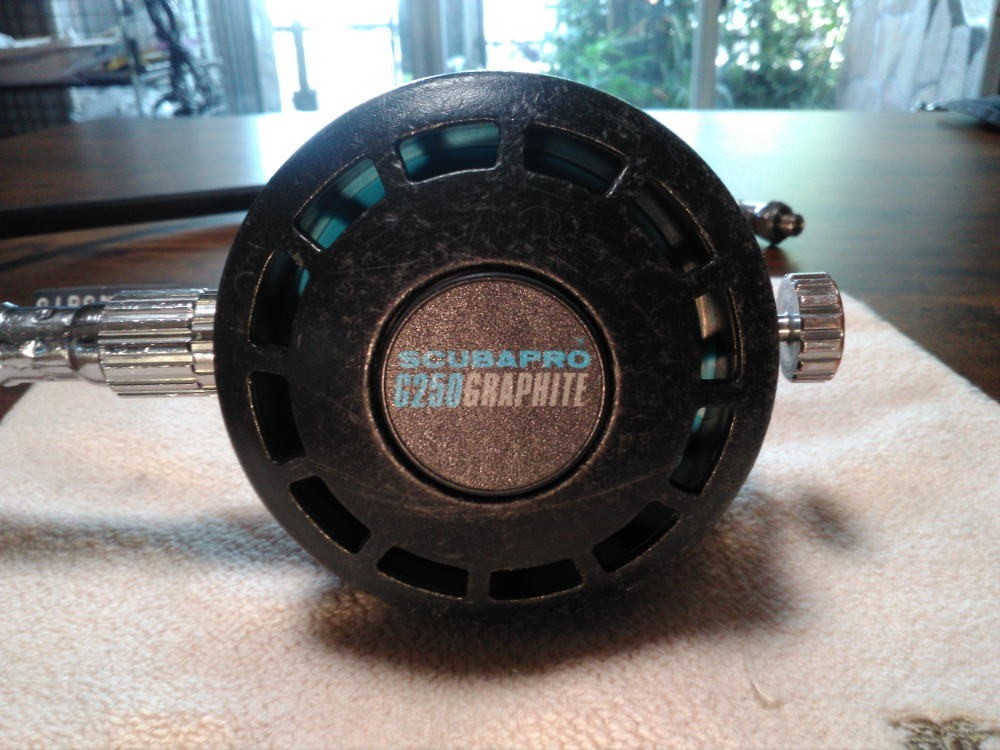 Scubapro G250 GRAPHITE Second-Stage. Pressure checked; no air leaks