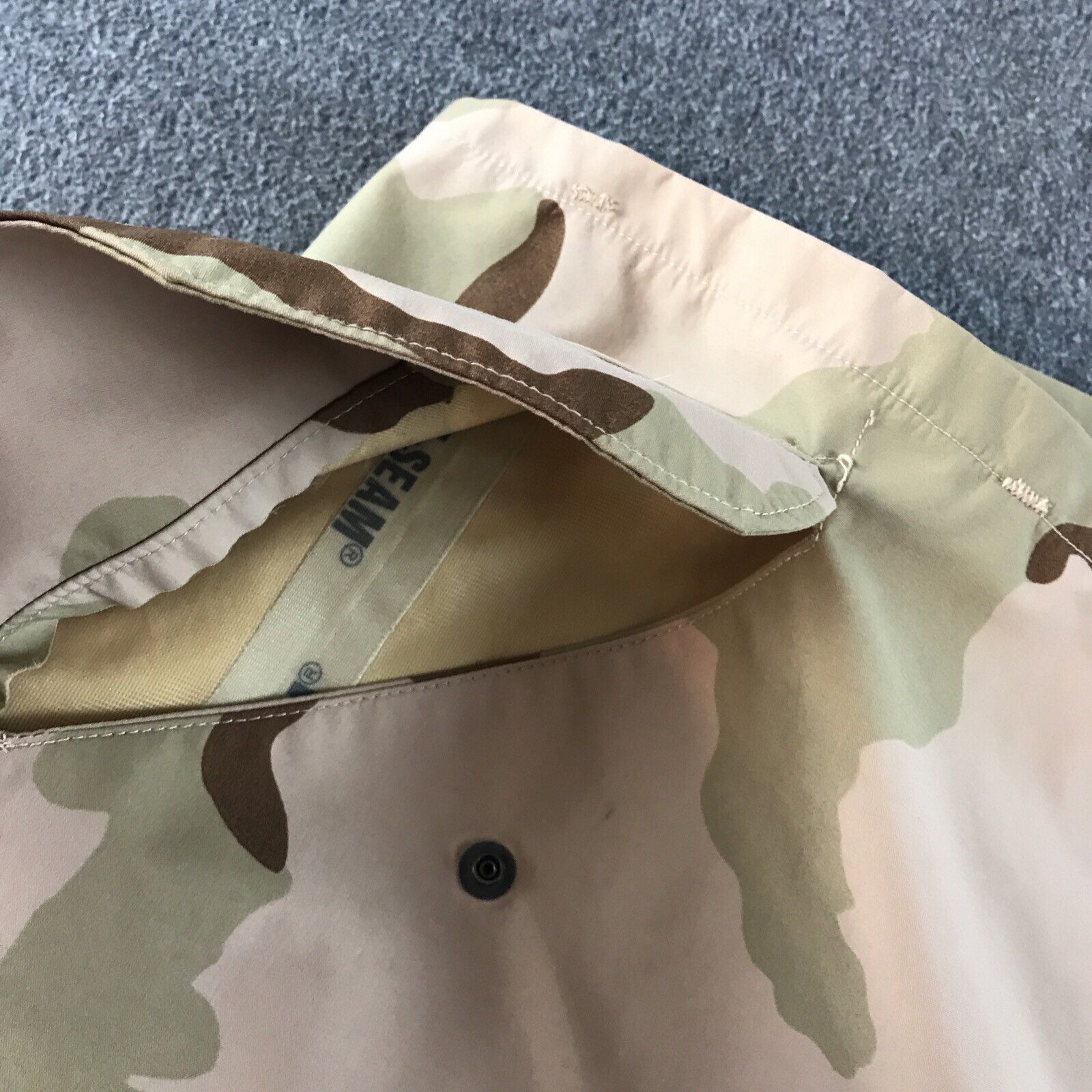 US Military Desert Camo ECW Trousers Mens XL Long STAINS Extended Cold #5415