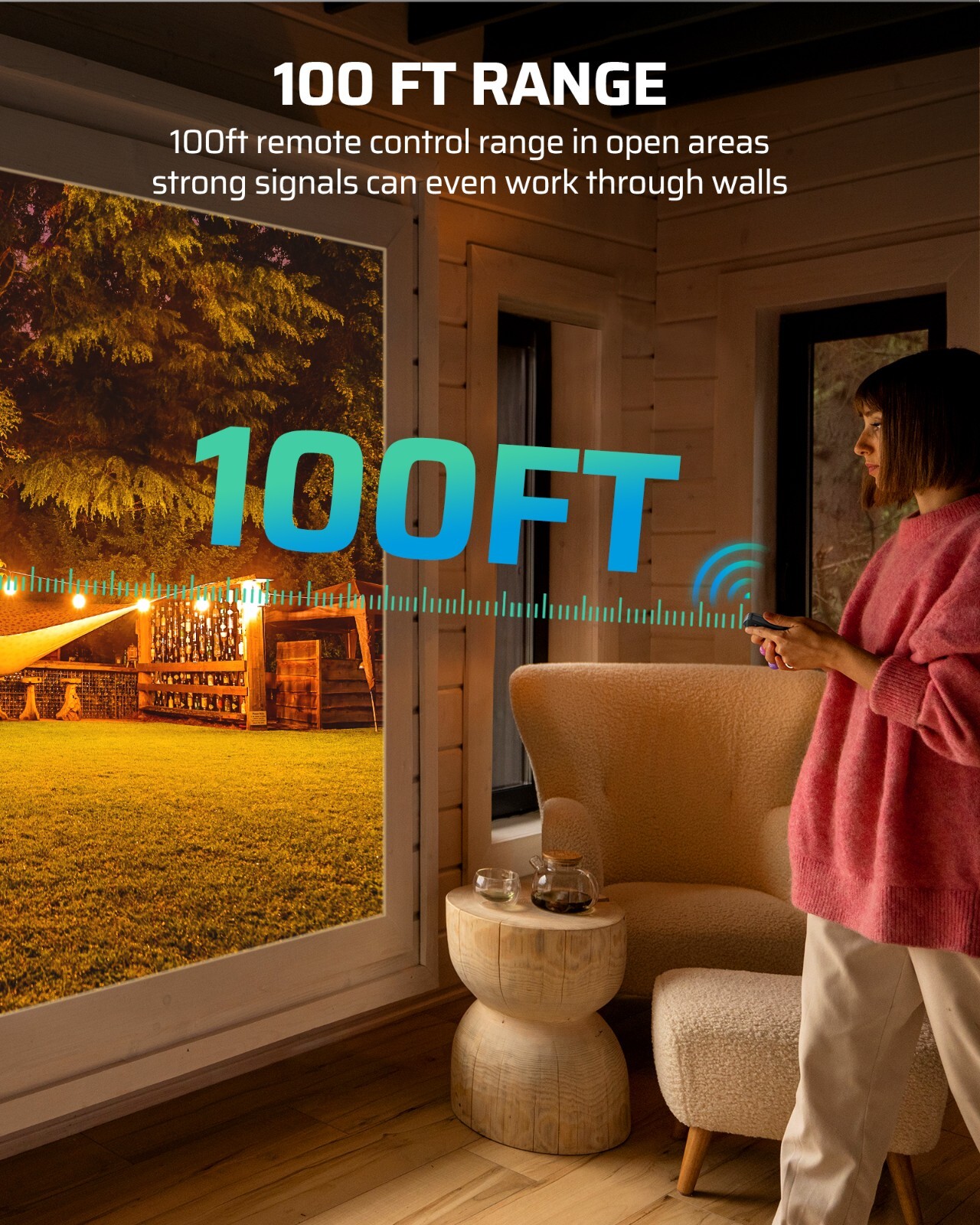 DEWENWILS Wireless Light Switch and Receiver Kit, Waterproof for Outdoor Light